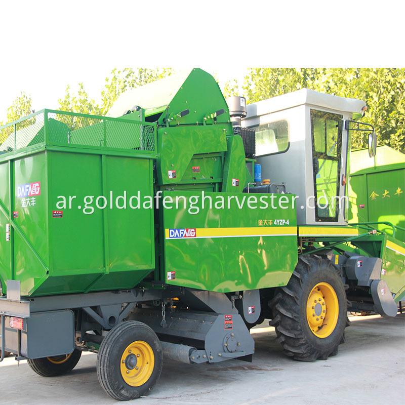 4 rows corn maize harvester 